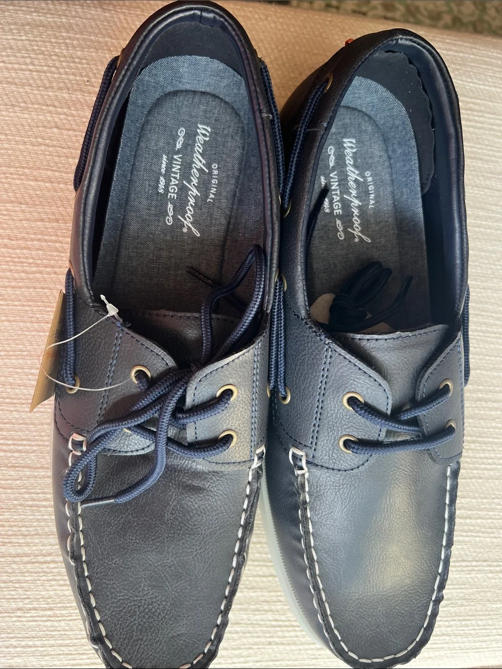 Weatherproof Men’s Navy Boat Shoes